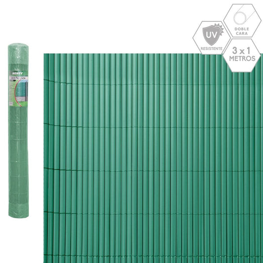 Hagegjerde Grønn PVC 1 x 300 x 100 cm
