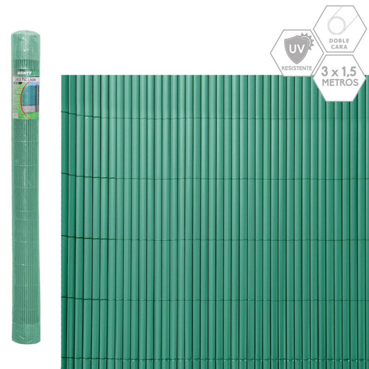Hagegjerde Grønn PVC 1 x 300 x 150 cm