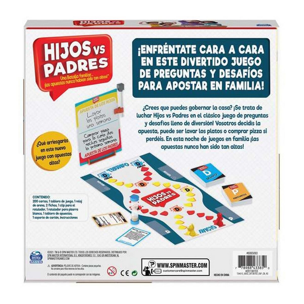 Mannen med jåen Spin Master Hijos vs Padres 206 Deler
