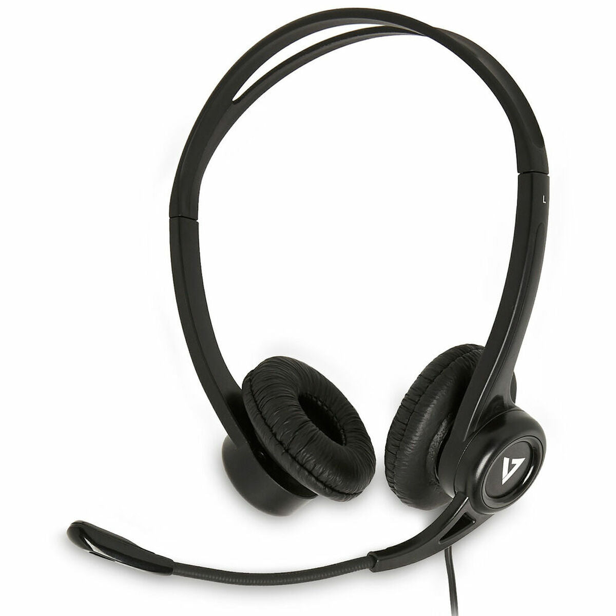Hodetelefoner med Mikrofon V7 HU311-2EP Svart
