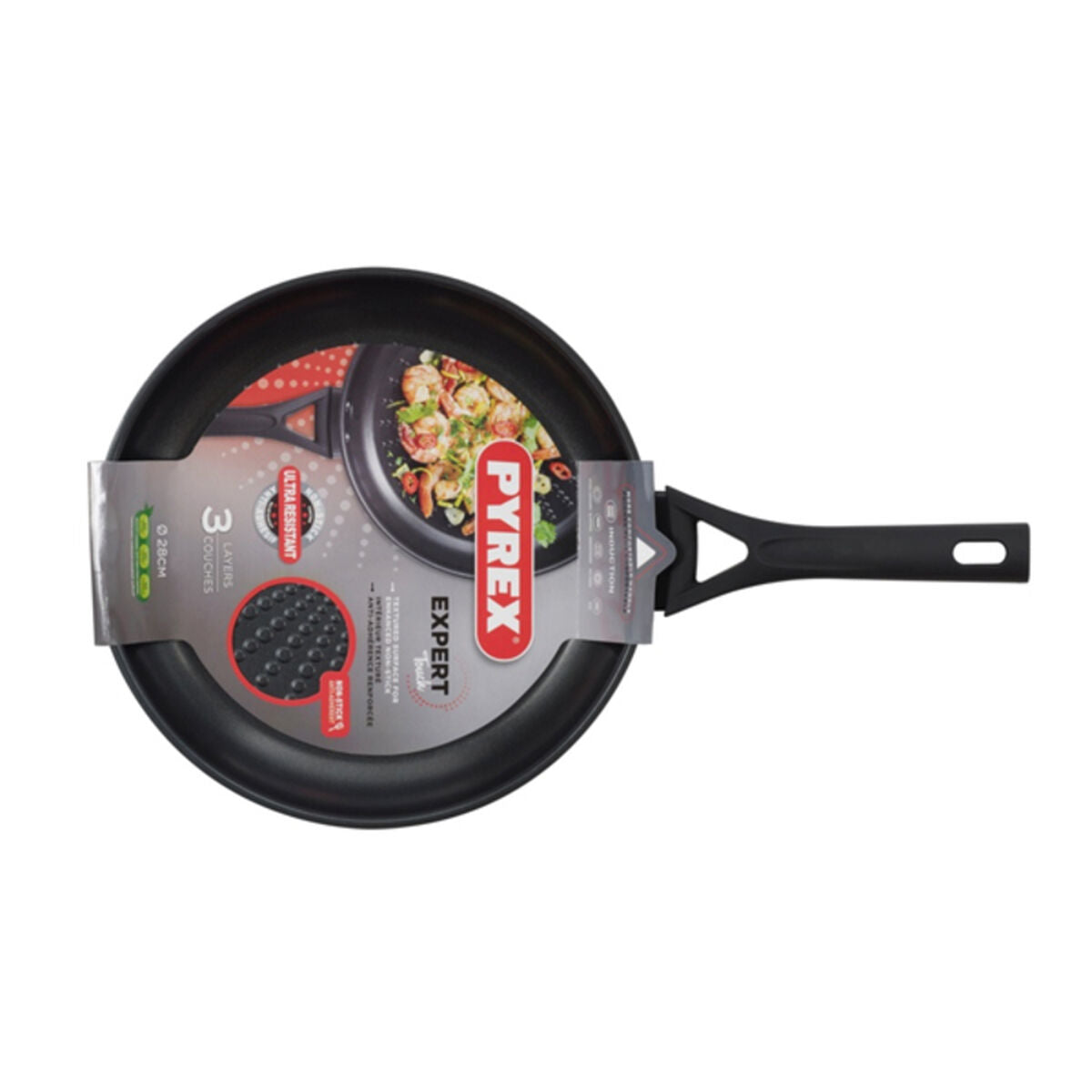 Wokpanne Pyrex Expert Rustfritt stål (Ø 28 cm)
