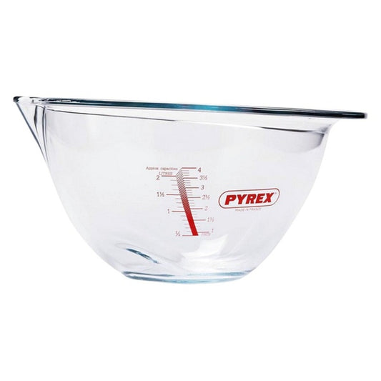 Målebolle Pyrex Prep&Store Px Gjennomsiktig Borosilikatglass (23 x 15 x 6,5 cm - 1,1 l)