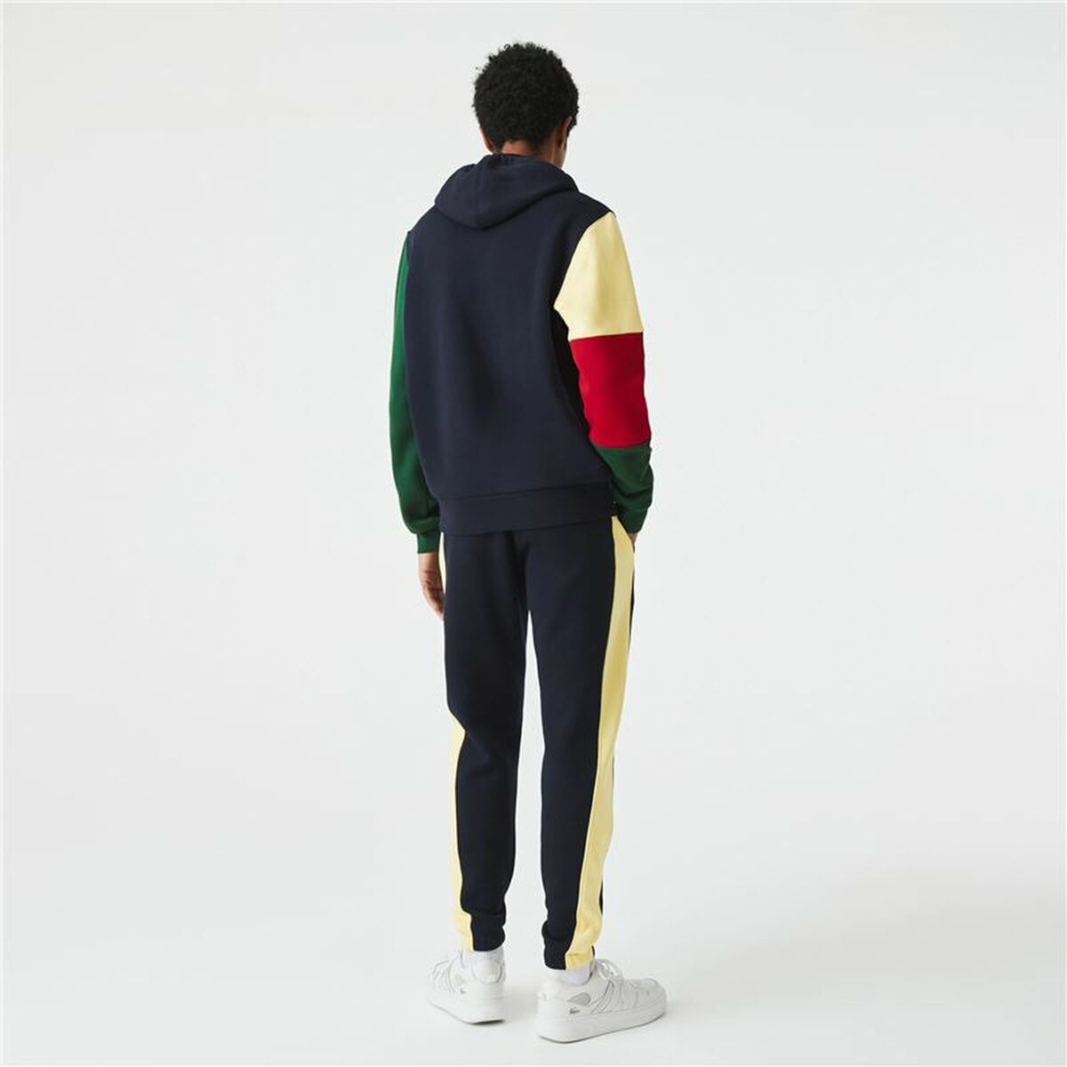 Hettegenser til Menn Lacoste Colorblock Marineblå