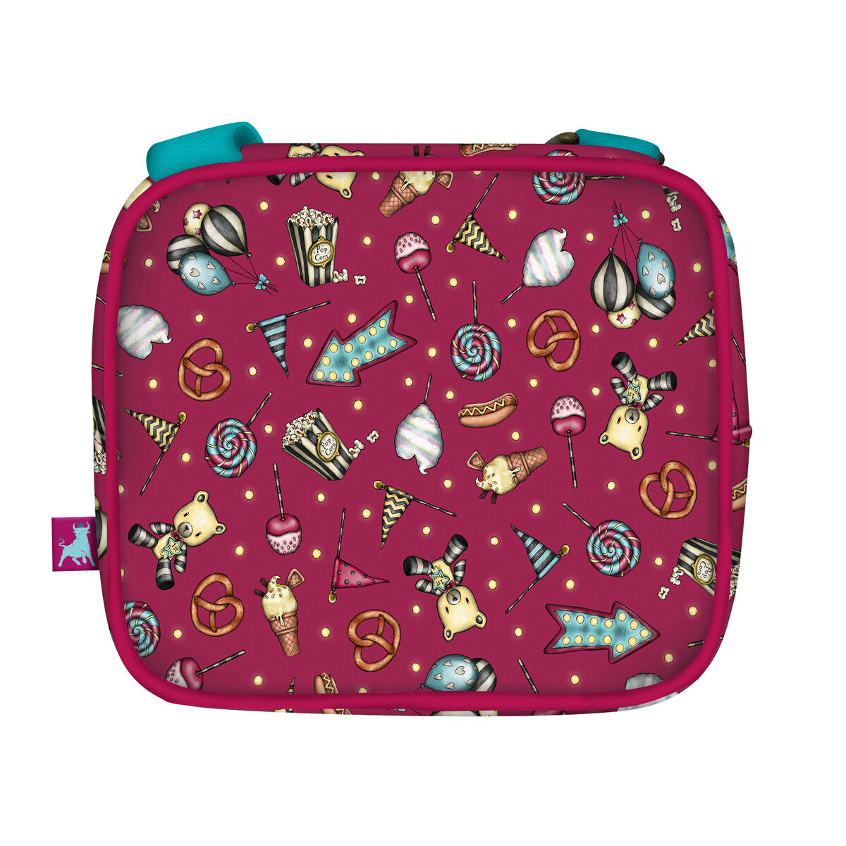 Skulderbag Gorjuss Fireworks Rødbrun (16.5 x 15 x 6.5 cm)