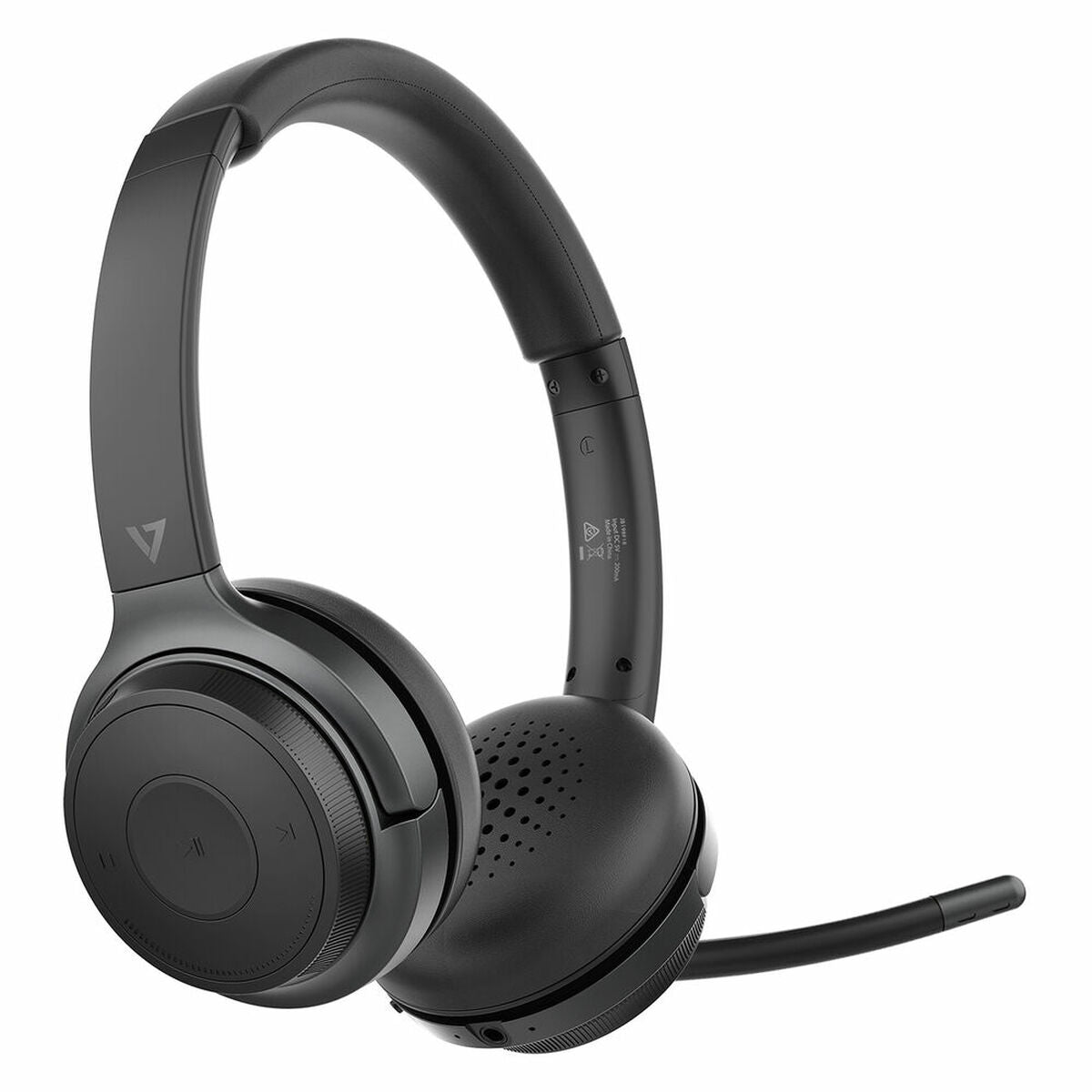 Hodetelefoner med Mikrofon V7 HB600S Svart