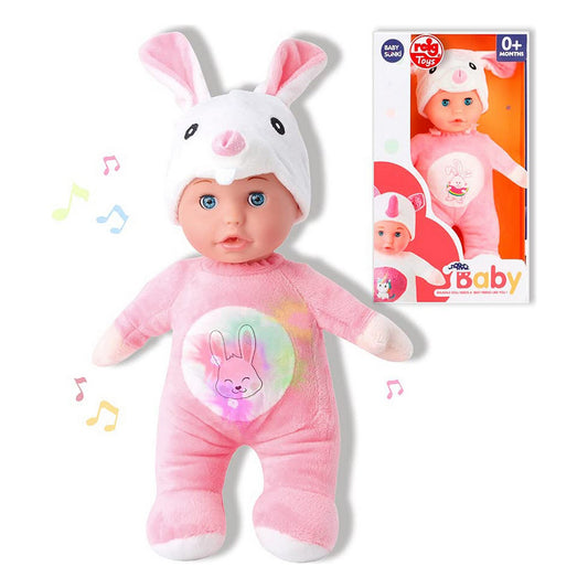 Dukke Reig Rosa Kanin Bamse (30 cm)
