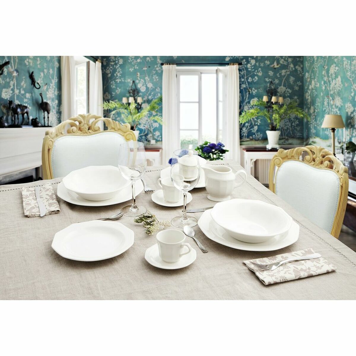 Bordservise Churchill Artic White Keramikk Hvit Astiat 19 pcs