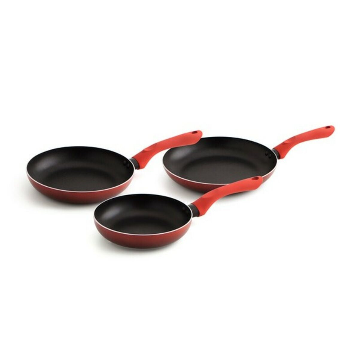 Sett med panner Quid Tokio Svart Aluminium 20/24/28 cm (3 pcs)