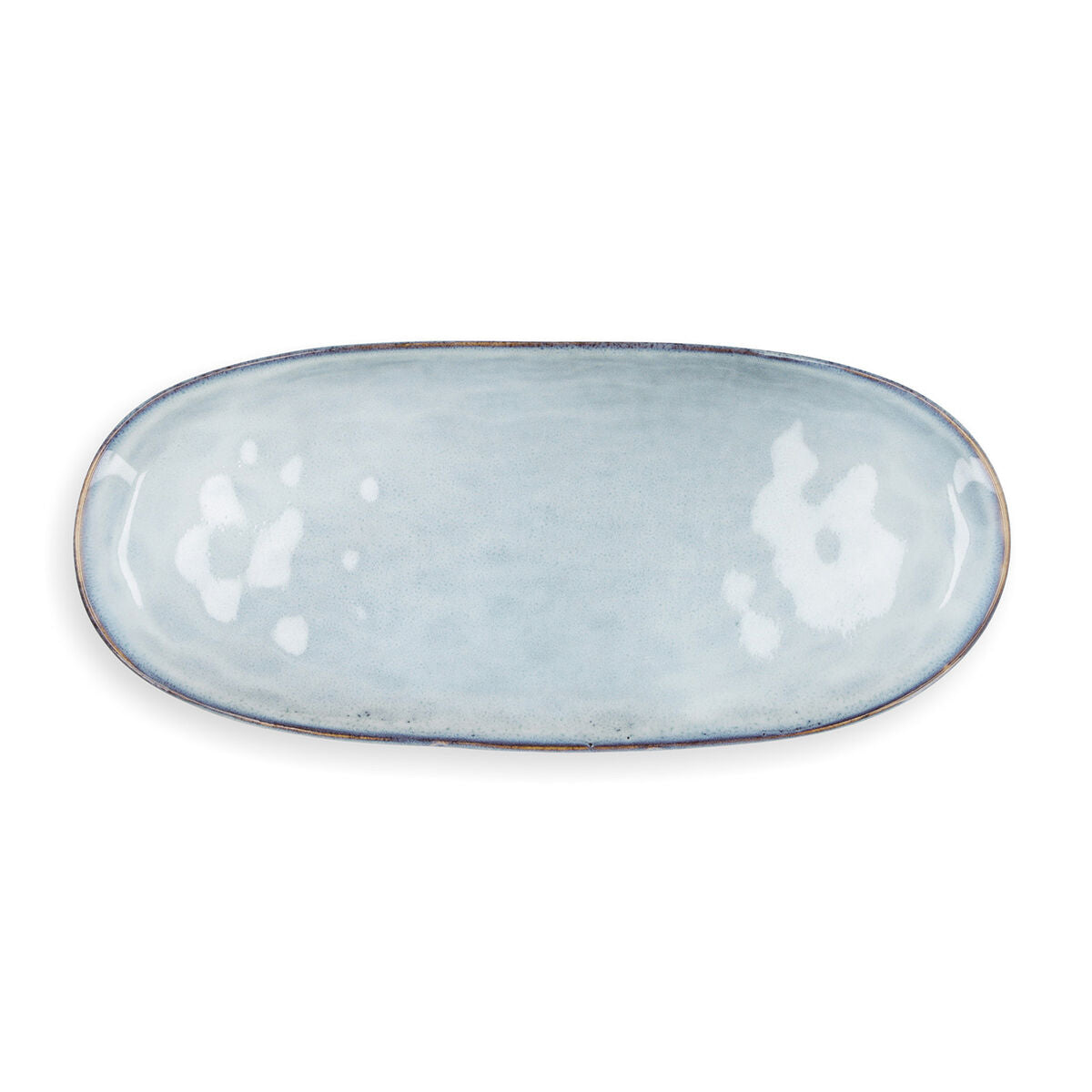 Serveringsfat Quid Boreal Keramikk Blå (36 x 16 cm) (Pack 2x)