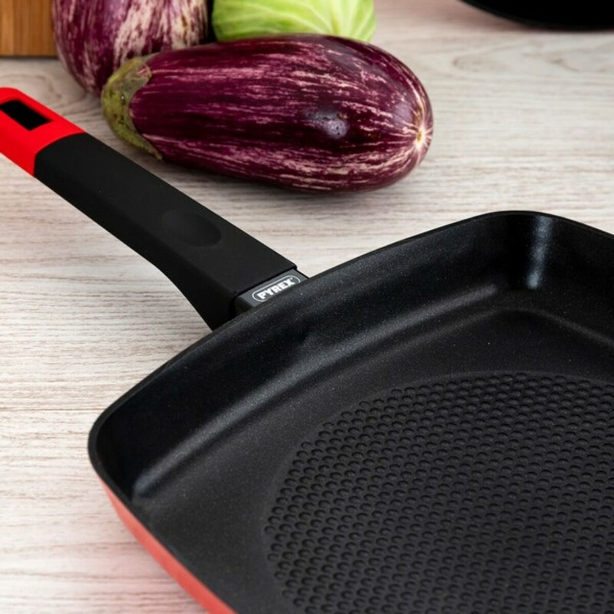 Grillstekepanne Pyrex SABOR Svart Aluminium (28 cm)