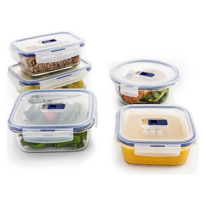Sett med matbokser Luminarc Pure Box Active (5 pcs) Krystall (5)