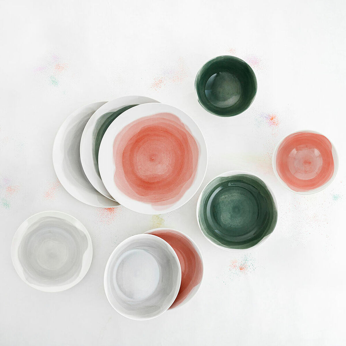 Bordservise Bidasoa Etherea Porselen Grønn (18 Deler)