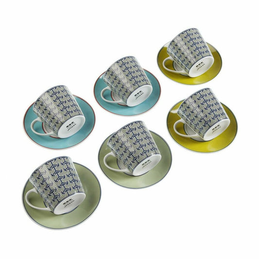 Sett med kopper og fat Versa Leia Porselen (12 pcs)