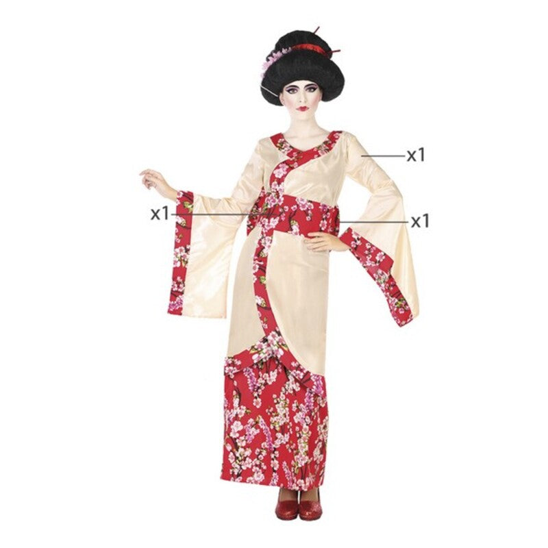 Kostyme voksne Rosa (2 pcs) Geisha