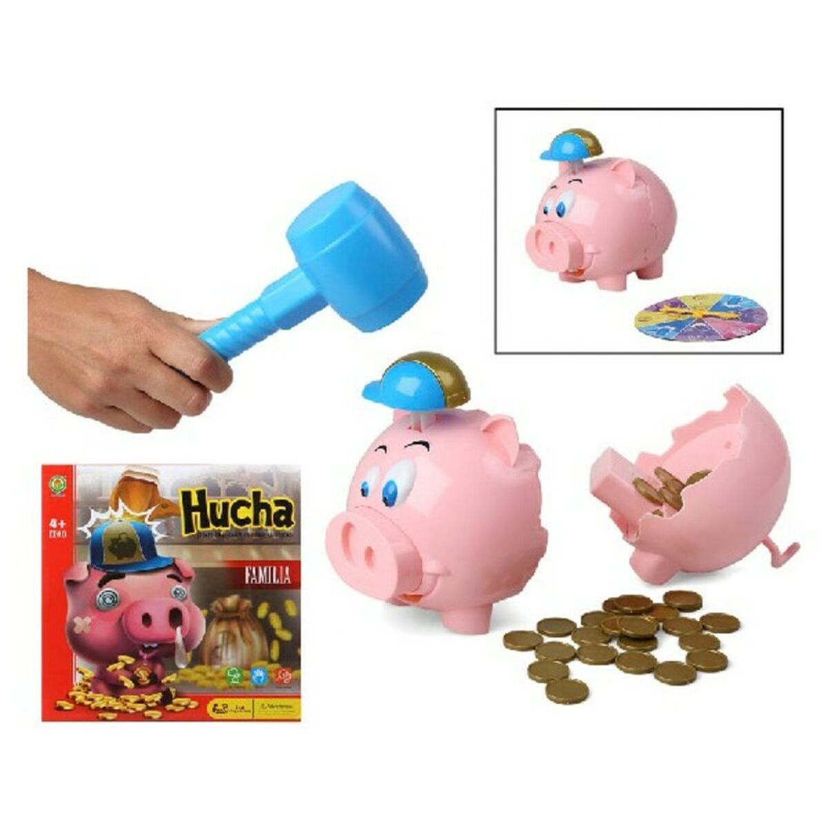 Pedagogisk Spill Piggy bank (27 x 27 cm)