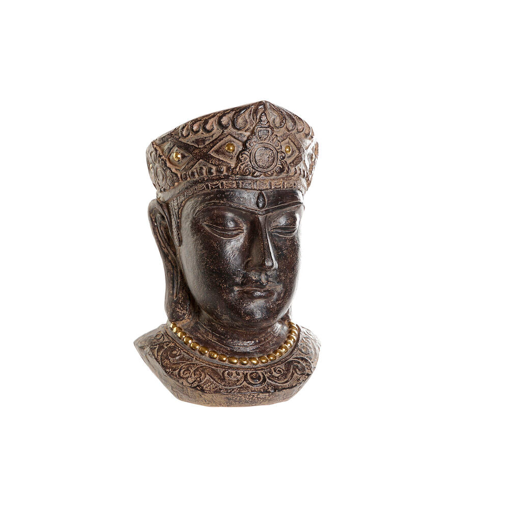 Planter DKD Home Decor Brun Fiberglass Buddha (25 x 27 x 39 cm)
