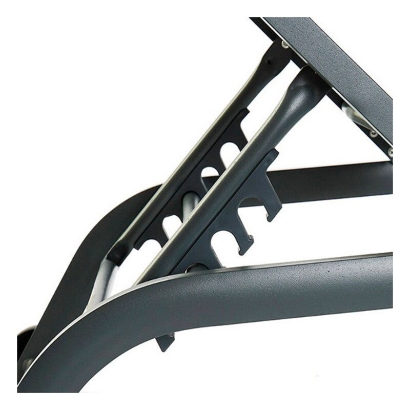 Aurinkotuoli DKD Home Decor Med hjul Grå PVC Aluminium (187,5 x 64 x 97 cm)