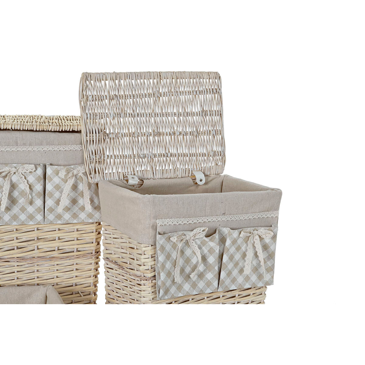 Basketballsett DKD Home Decor Polyester flettet Tradisjonell (47 x 35 x 55 cm)