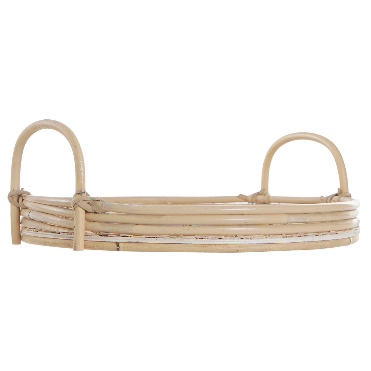 Snacksbrett DKD Home Decor Naturell Kolonial Rotting (35 x 35 x 12 cm) (2 Deler)