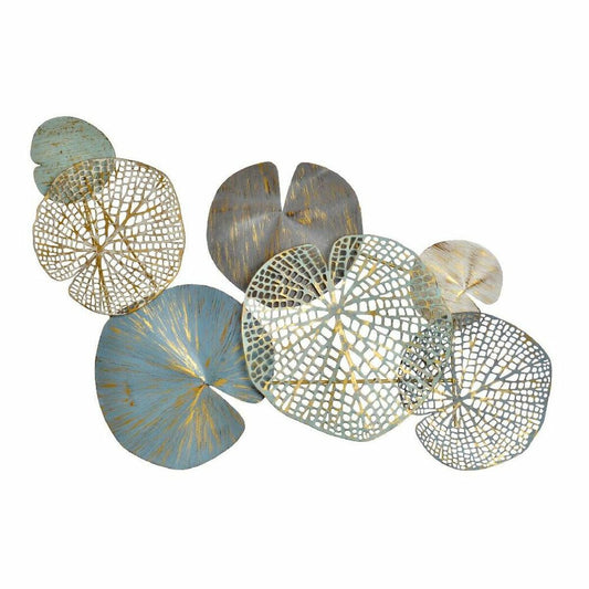 Veggpryd DKD Home Decor 110 x 7 x 65 cm Flerfarget Moderne Blad av plante