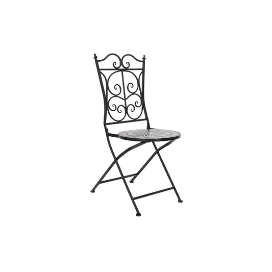 Puutarhatuoli DKD Home Decor Svart Keramikk Flerfarget Smijern (39 x 50 x 93 cm)