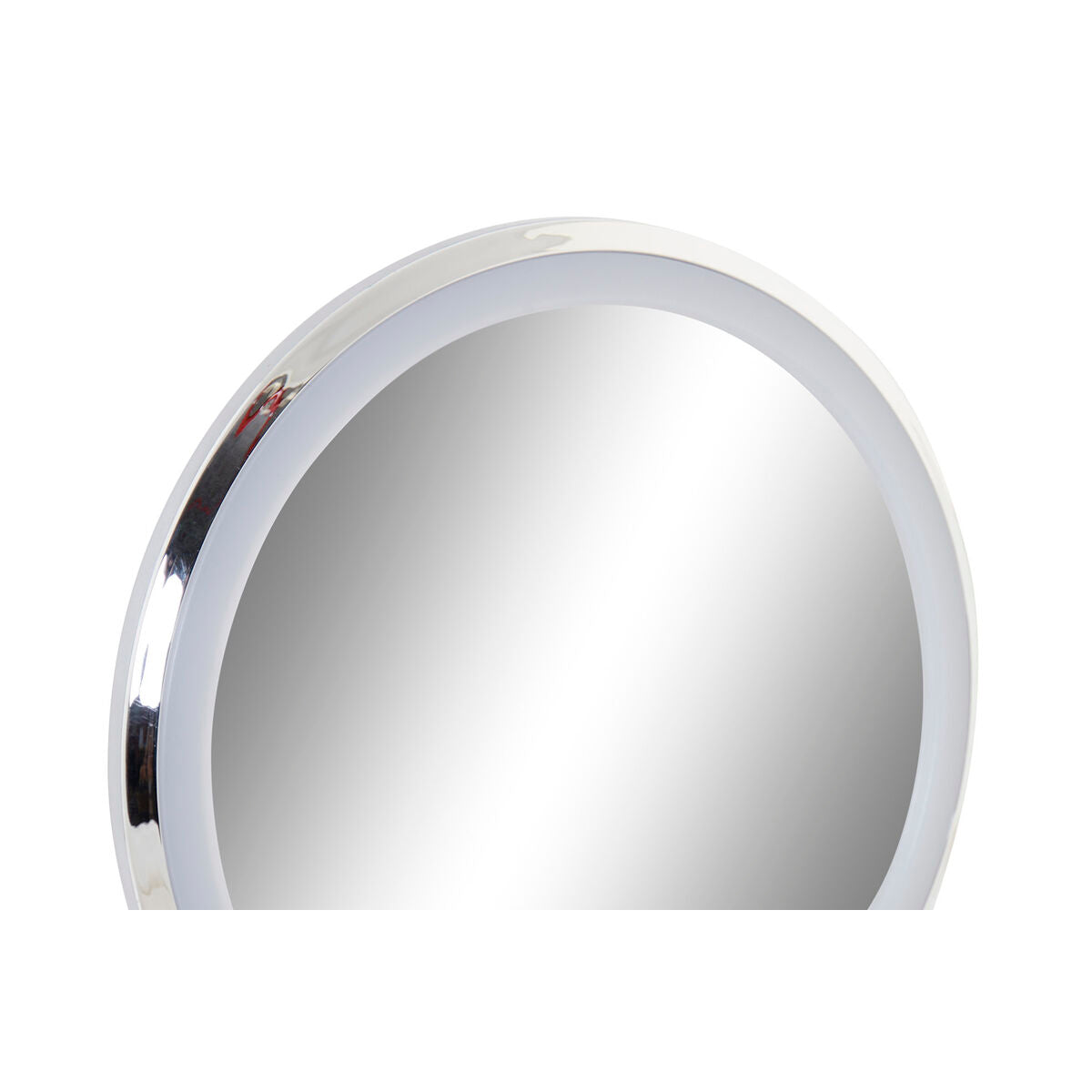Forstørrelsesspeil med LED DKD Home Decor Sølv Metall (20 x 11 x 37 cm)