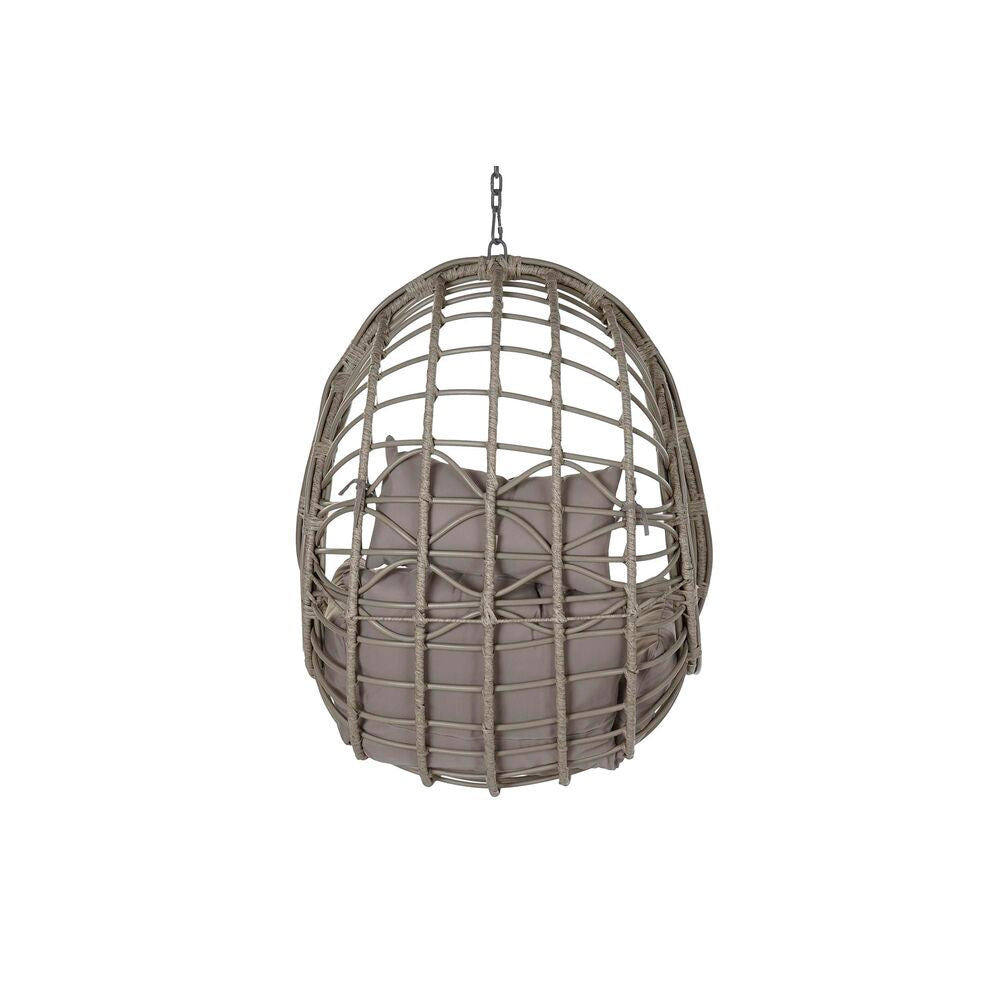 Hagesofa DKD Home Decor Grå Polyester syntetisk rotting Aluminium (90 x 70 x 110 cm) (92 x 70 x 113 cm)