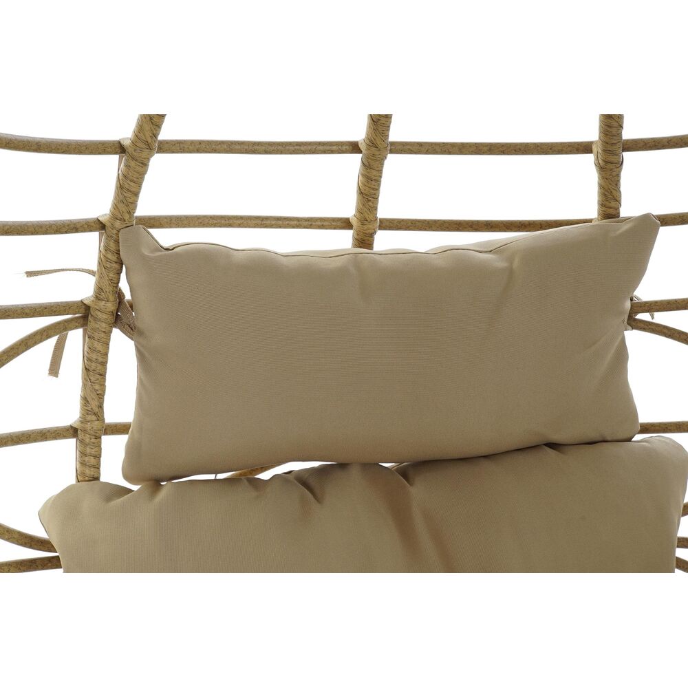 Hagesofa DKD Home Decor Metall Brun Polyester syntetisk rotting (90 x 70 x 110 cm)