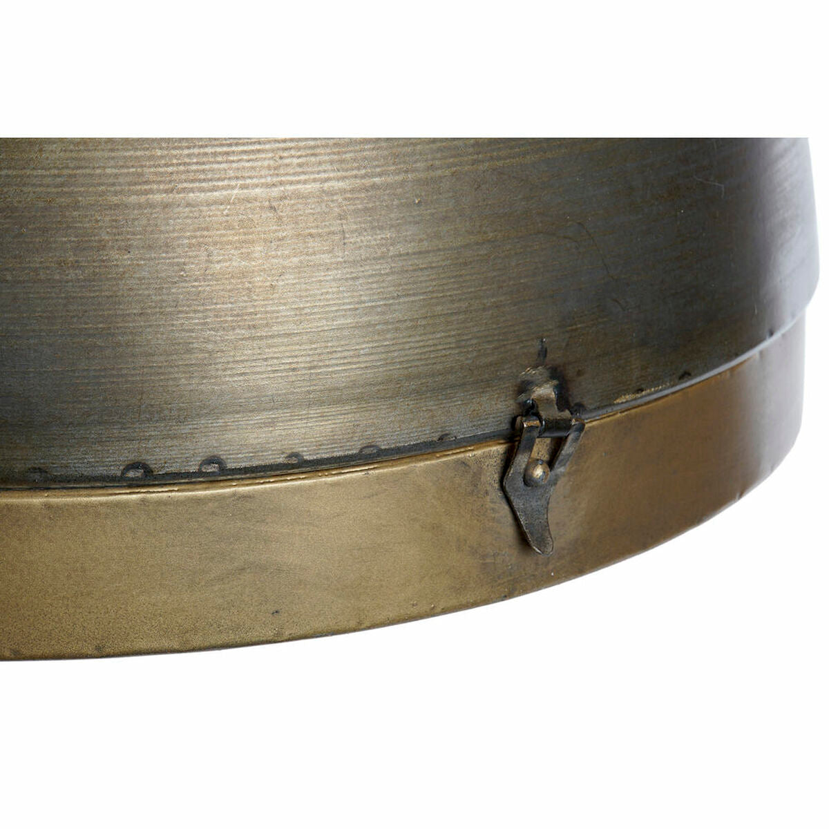 Taklys DKD Home Decor Krystall Gyllen Metall 220 V (35 x 35 x 47 cm)