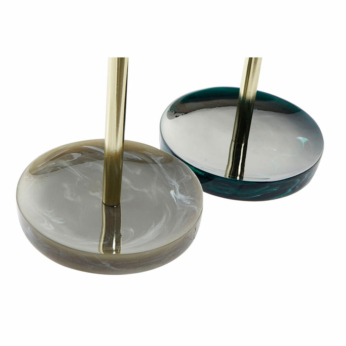 Forstørrelsesspeil DKD Home Decor Metall Harpiks (18 x 13 x 32 cm) (2 enheter)