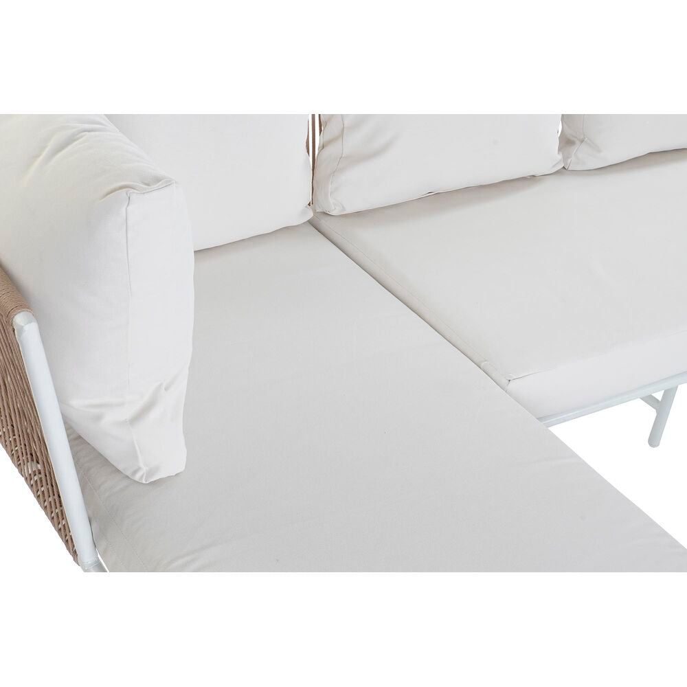 Hagesofa DKD Home Decor Beige Polyester Tau Aluminium (196 x 75 x 68,5 cm)