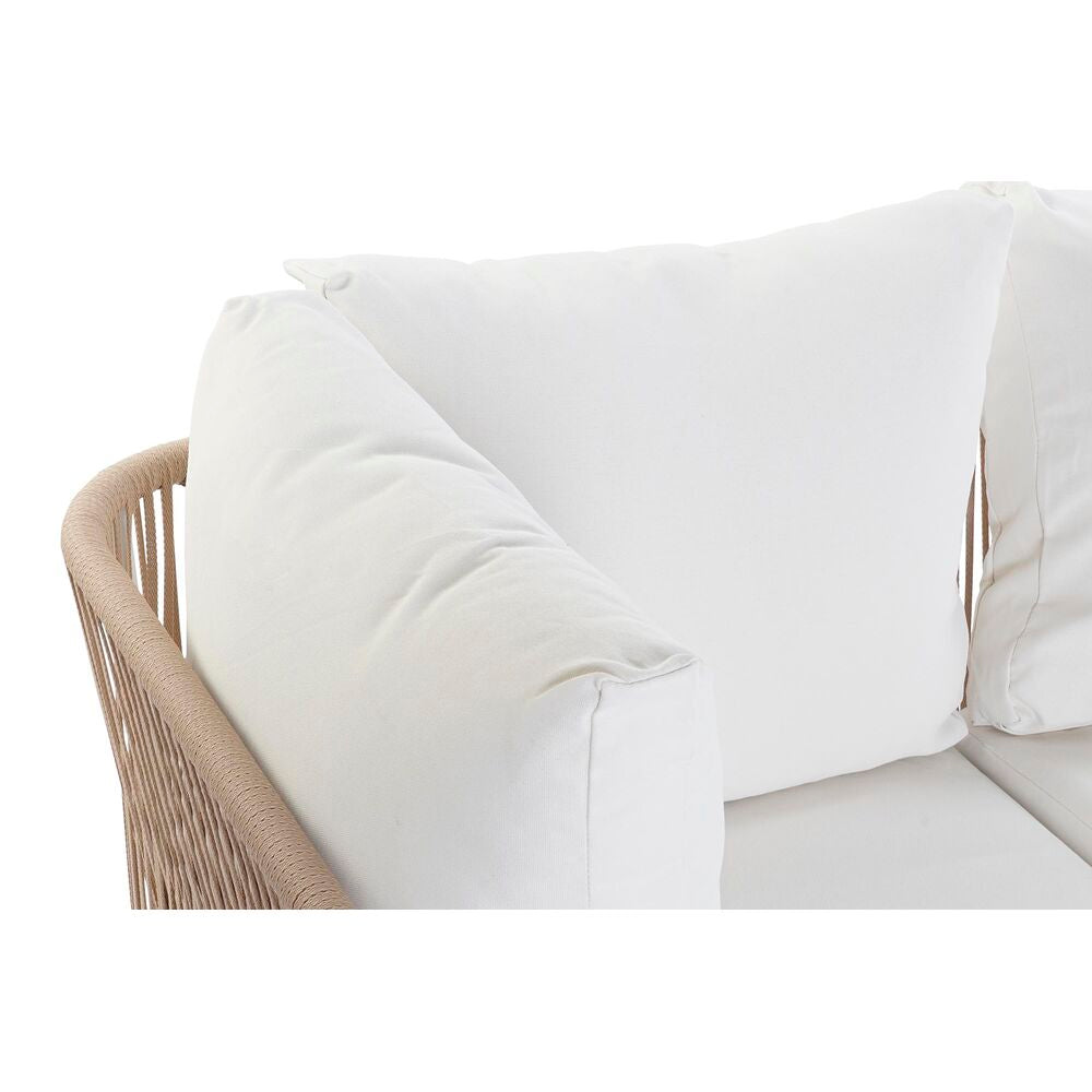 Hagesofa DKD Home Decor Beige Polyester Tau Aluminium (196 x 75 x 68,5 cm)