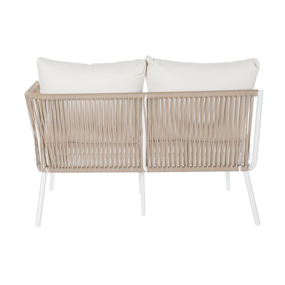Hagesofa DKD Home Decor Beige Polyester Tau Aluminium (196 x 75 x 68,5 cm)