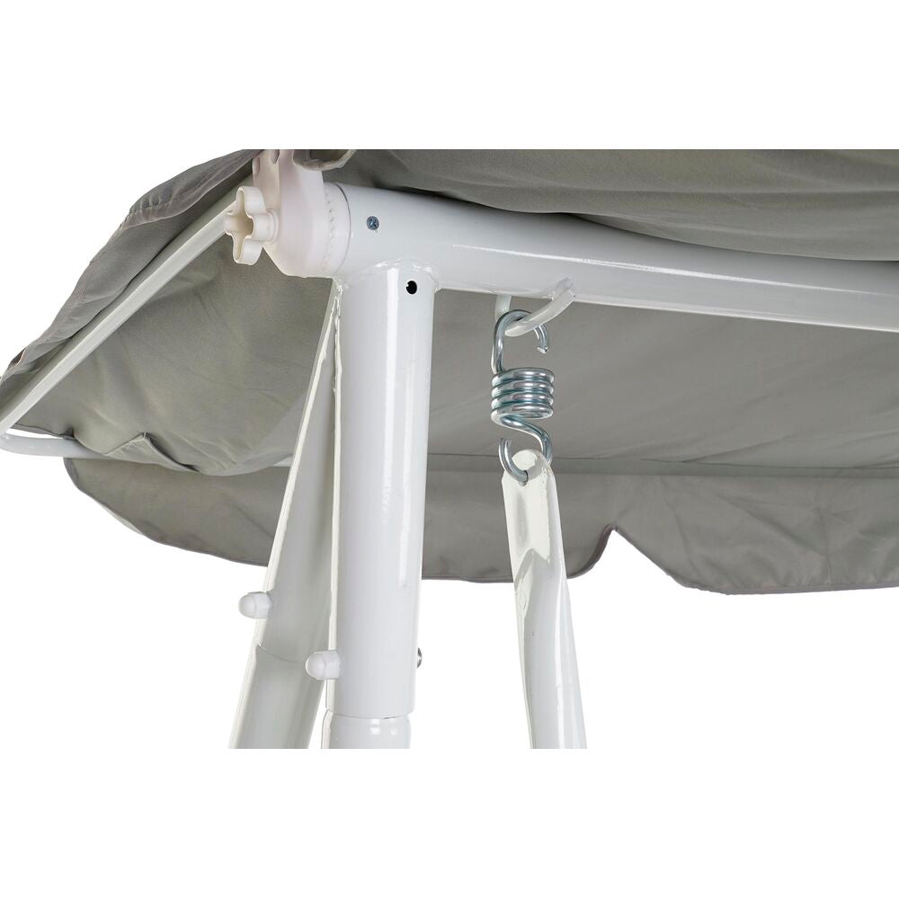 Benk DKD Home Decor Grå Huske Polyester Stål (210 x 120 x 167 cm)