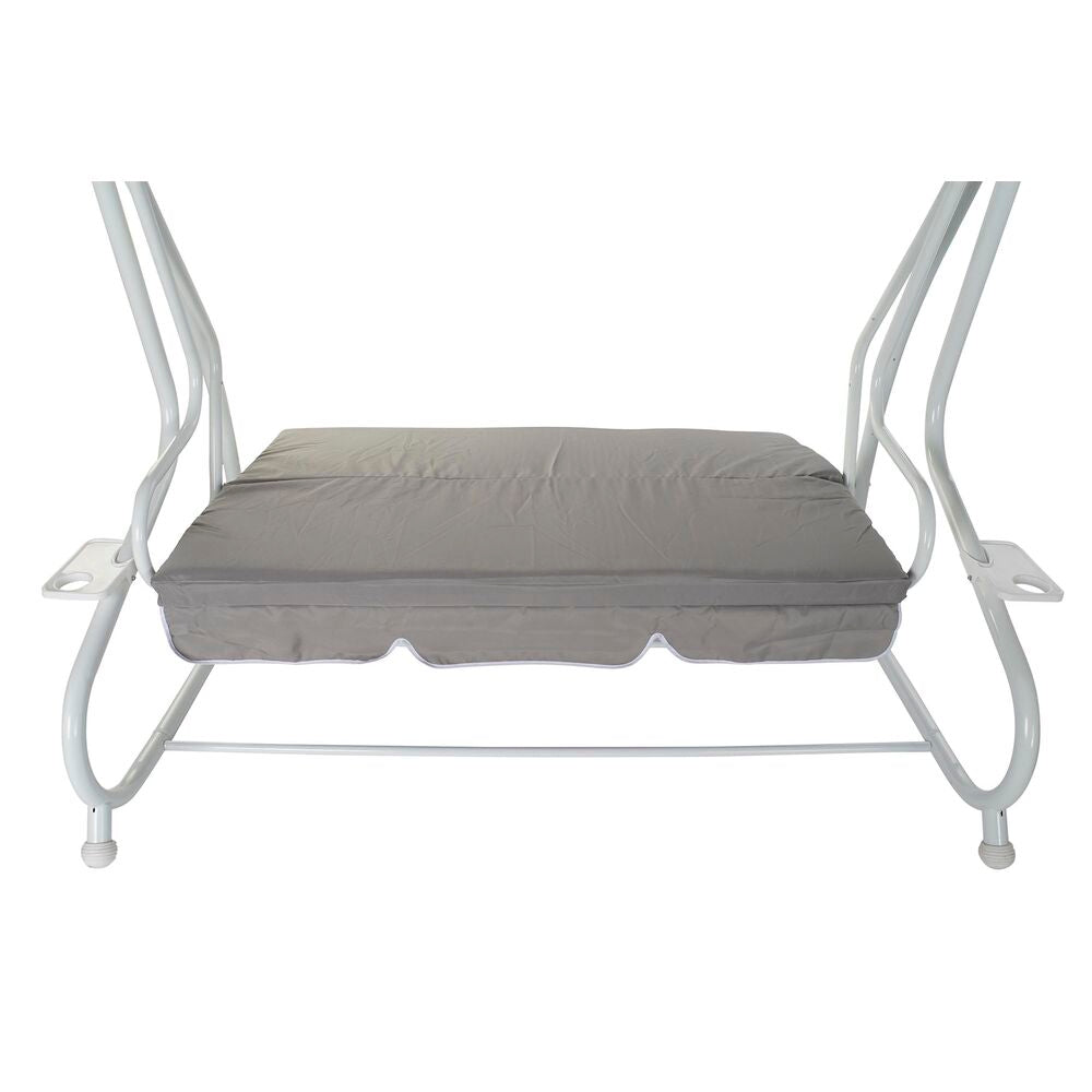 Benk DKD Home Decor Grå Huske Polyester Stål (210 x 120 x 167 cm)