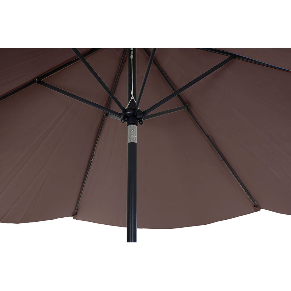 Aurinkovarjo DKD Home Decor Brun Svart Polyester Stål (300 x 300 x 250 cm)