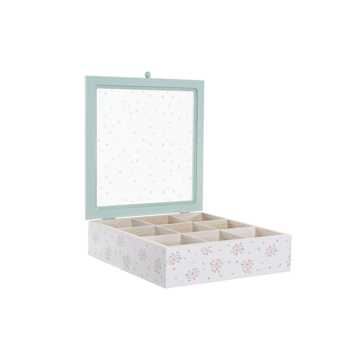 Boks for Infusjoner DKD Home Decor Krystall Metall MDF (24 x 24 x 7 cm) (3 enheter)