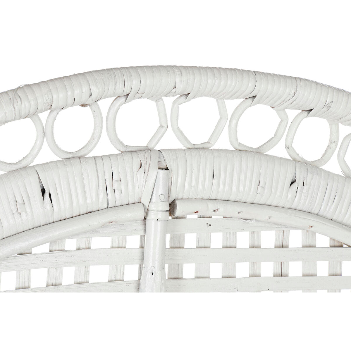 Puutarhatuoli DKD Home Decor Polyester Hvit Rotting (96 x 66 x 145 cm)