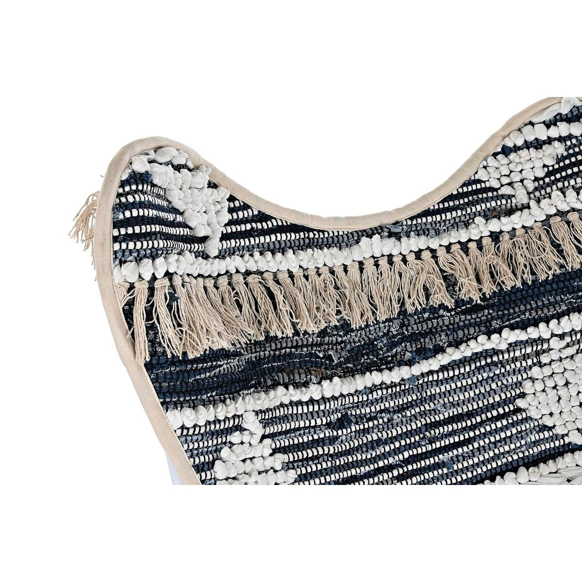 Puutarhatuoli DKD Home Decor Svart Bomull Hvit Jern (74 x 65 x 90 cm)