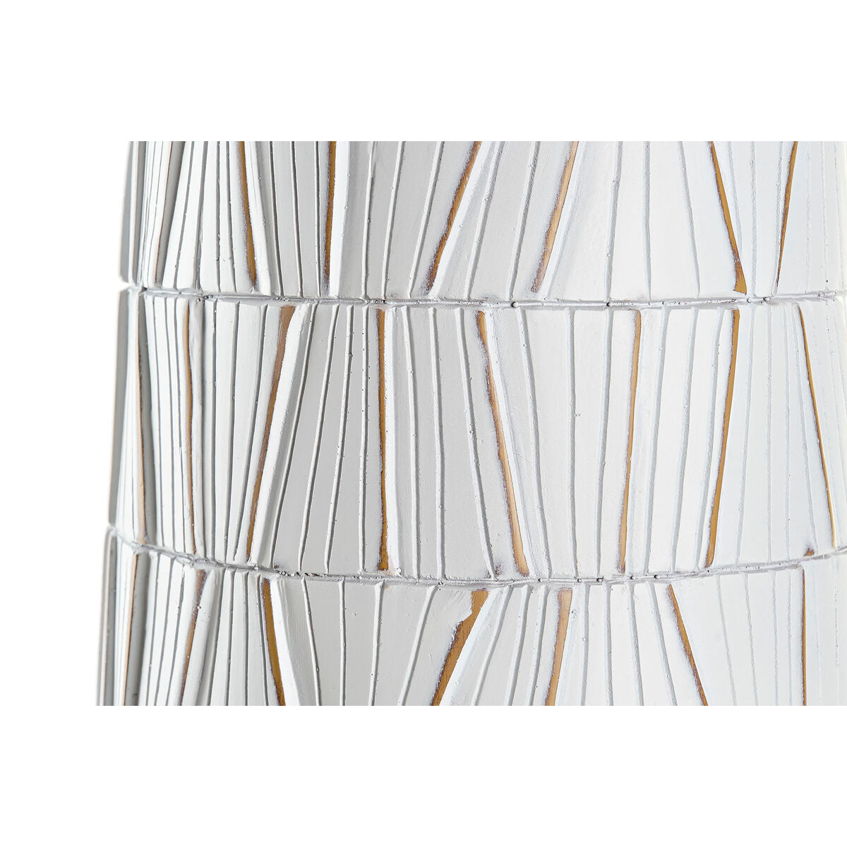 Vase DKD Home Decor Brun Hvit Harpiks Moderne (21 x 21 x 90 cm)