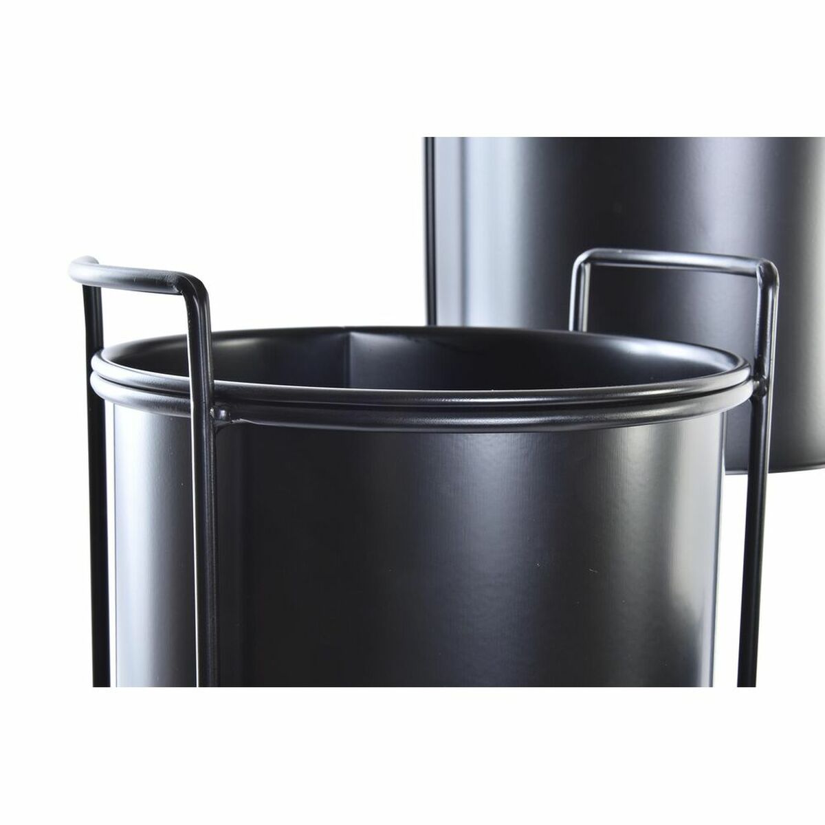 Grytesett DKD Home Decor Svart Metall Moderne (30 x 30 x 80 cm)