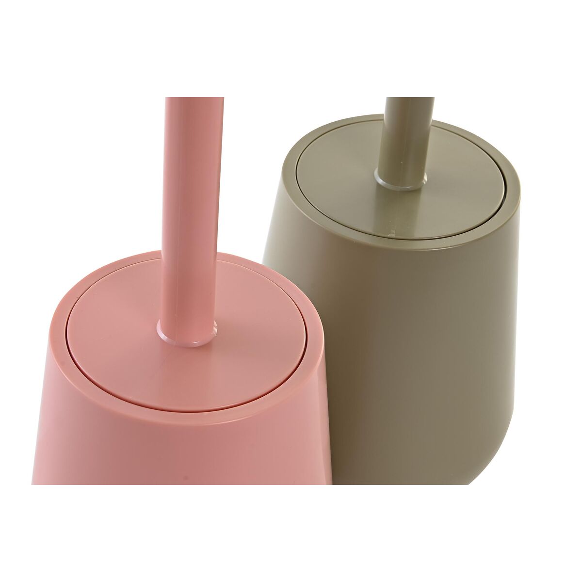 Dobørste DKD Home Decor Rosa Grønn PS (12 x 12 x 34,5 cm) (2 enheter)