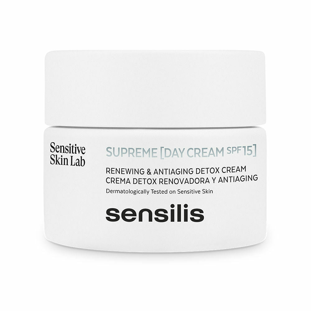 Anti-aldringskrem for Dagtid Sensilis Supreme Detox Renew Spf 15+ (50 ml)