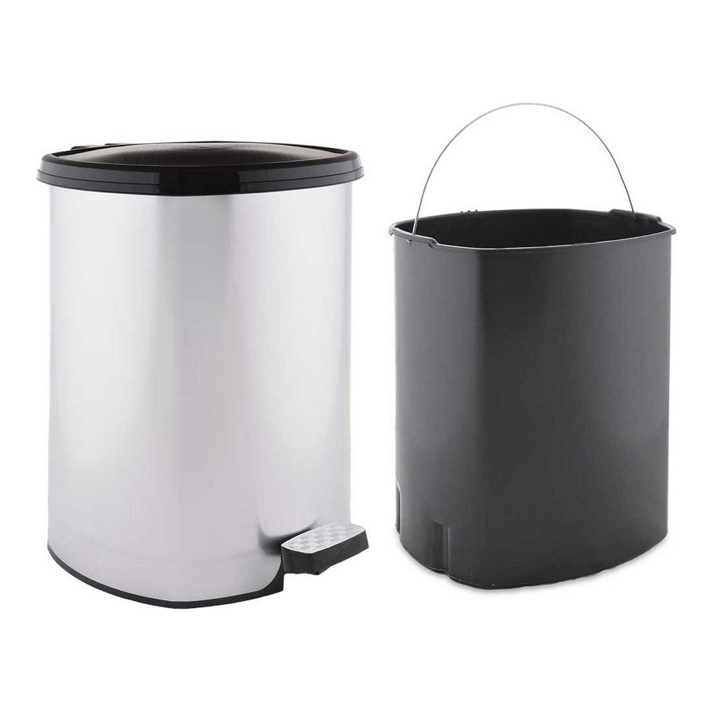 Pedal Sølv Plast 20 L (31,5 x 39 x 37,5 cm)