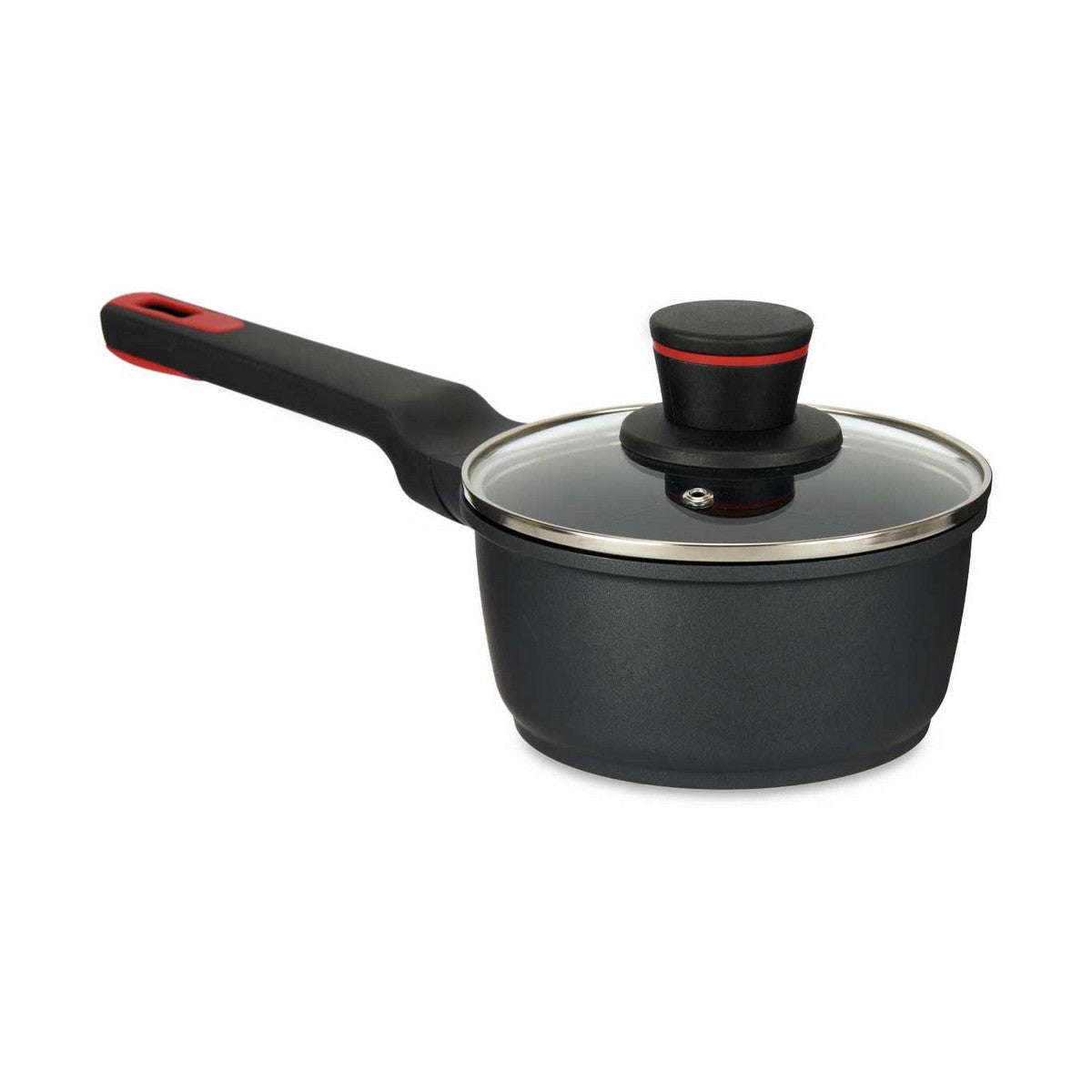 Gryte med Lokk Molten Svart Aluminium (Ø 16 cm)