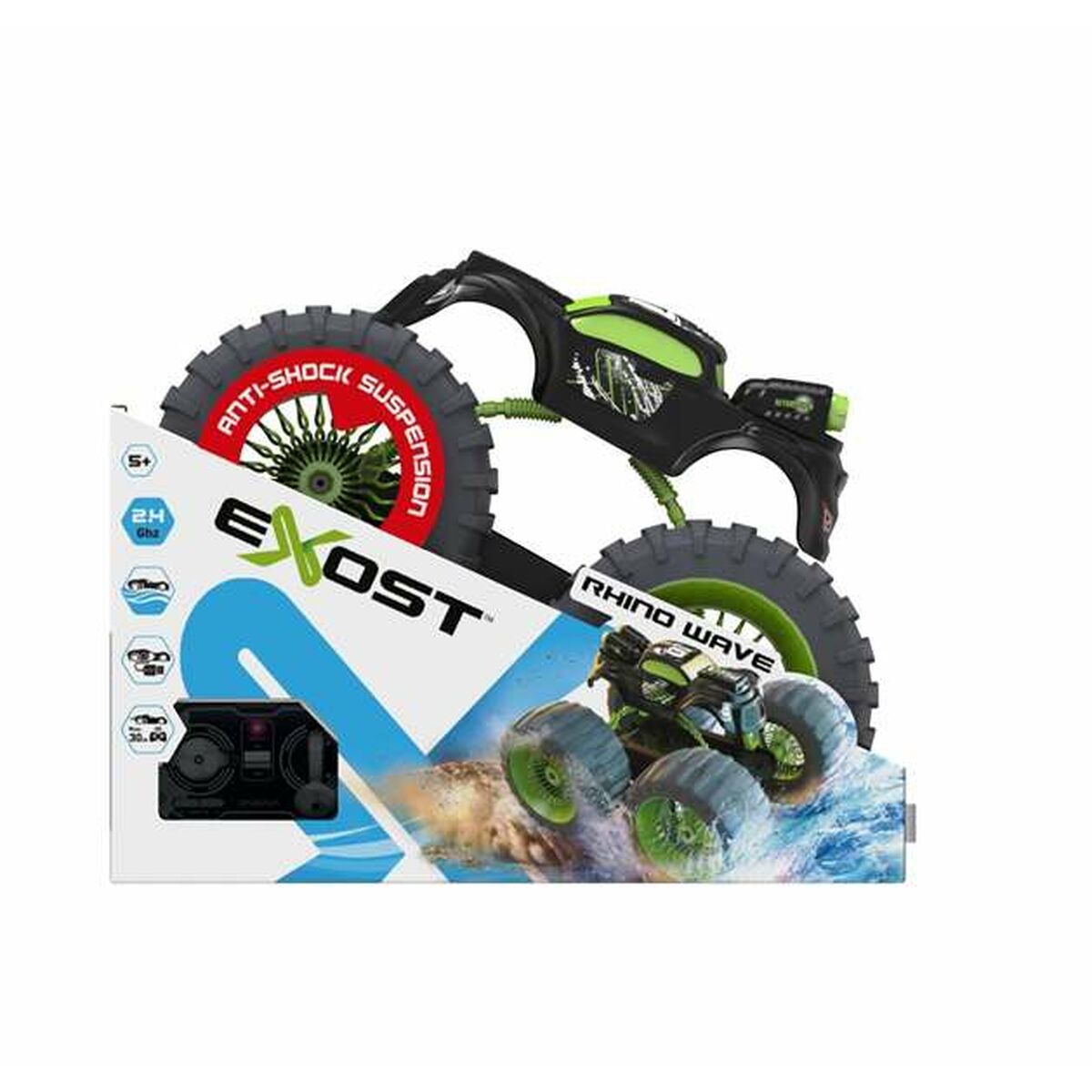Fjernstyrt Bil Bizak Exost Aquatic Storm Rhino Wave Alt terreng