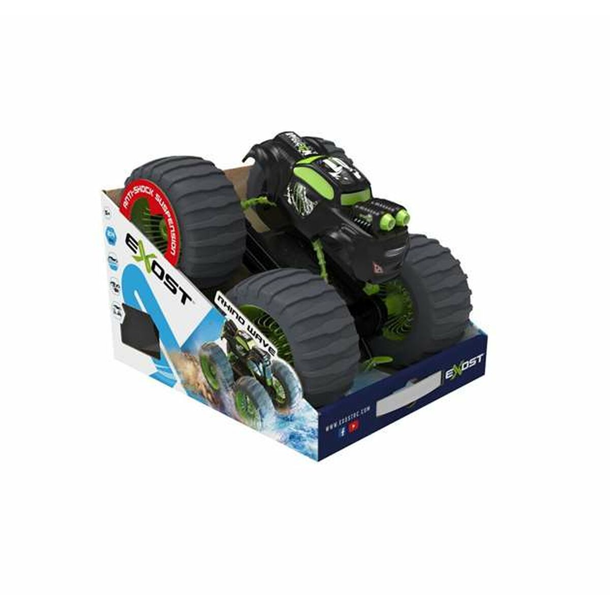 Fjernstyrt Bil Bizak Exost Aquatic Storm Rhino Wave Alt terreng