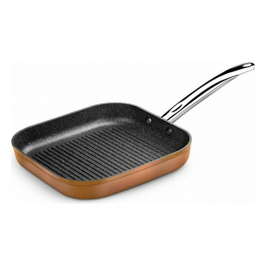 Grillstekepanne med striper Monix M740030 Grill 28 cm Brun Svart Herdet aluminium