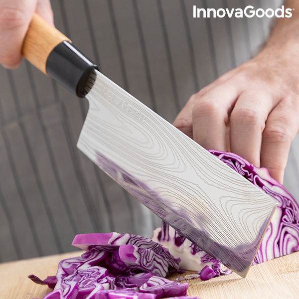 Sett med japanske kniver med profesjonell bæreveske Damas·Q InnovaGoods