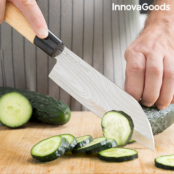 Sett med japanske kniver med profesjonell bæreveske Damas·Q InnovaGoods
